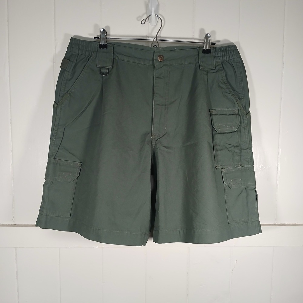5.11 Tactical Cargo Shorts Mens 40 Green 73285 Cotton Canvas Utility Pocket